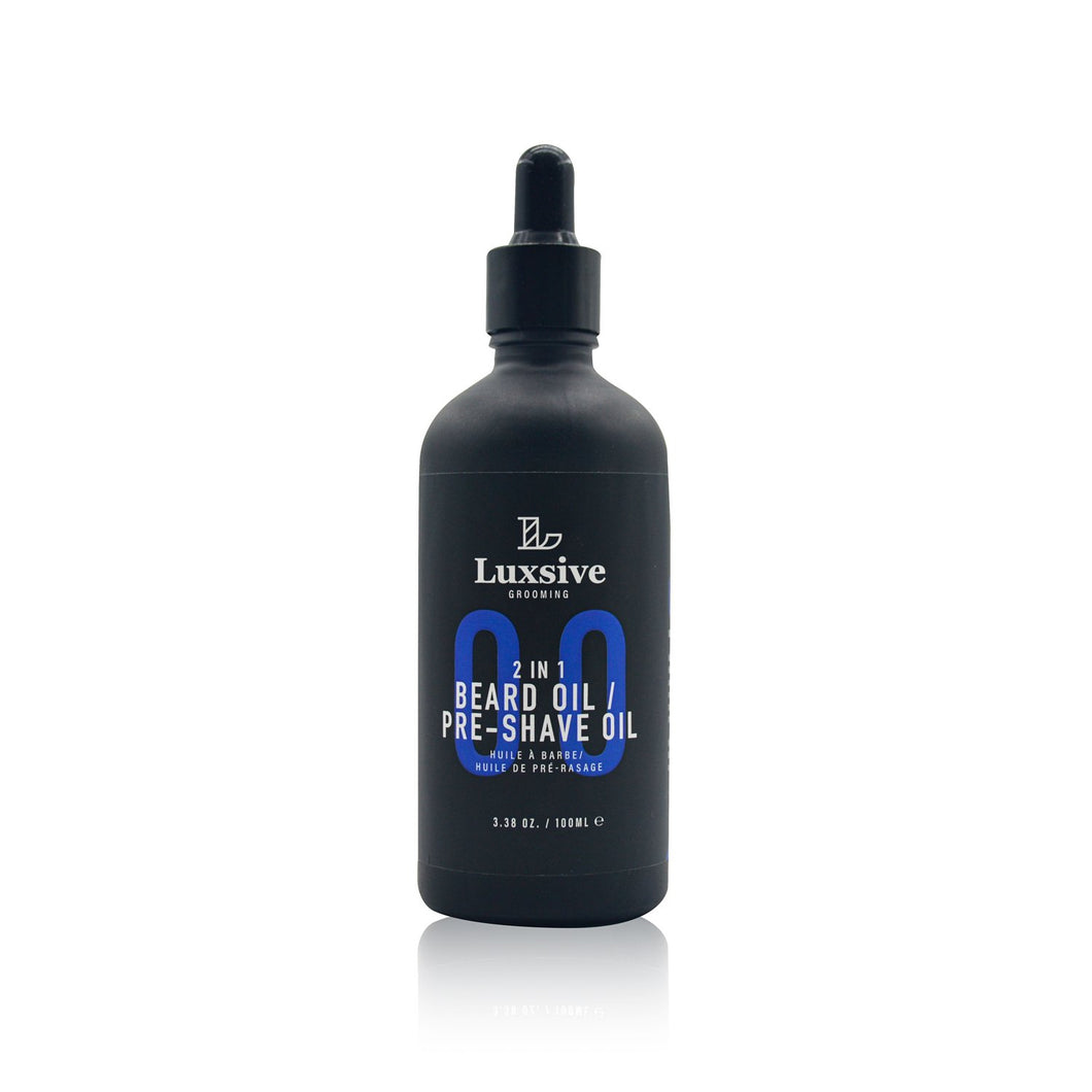 2 in 1 Beard Oil/ Pre-shave Oil 3.38 oz. (100ml) - Luxsive.com