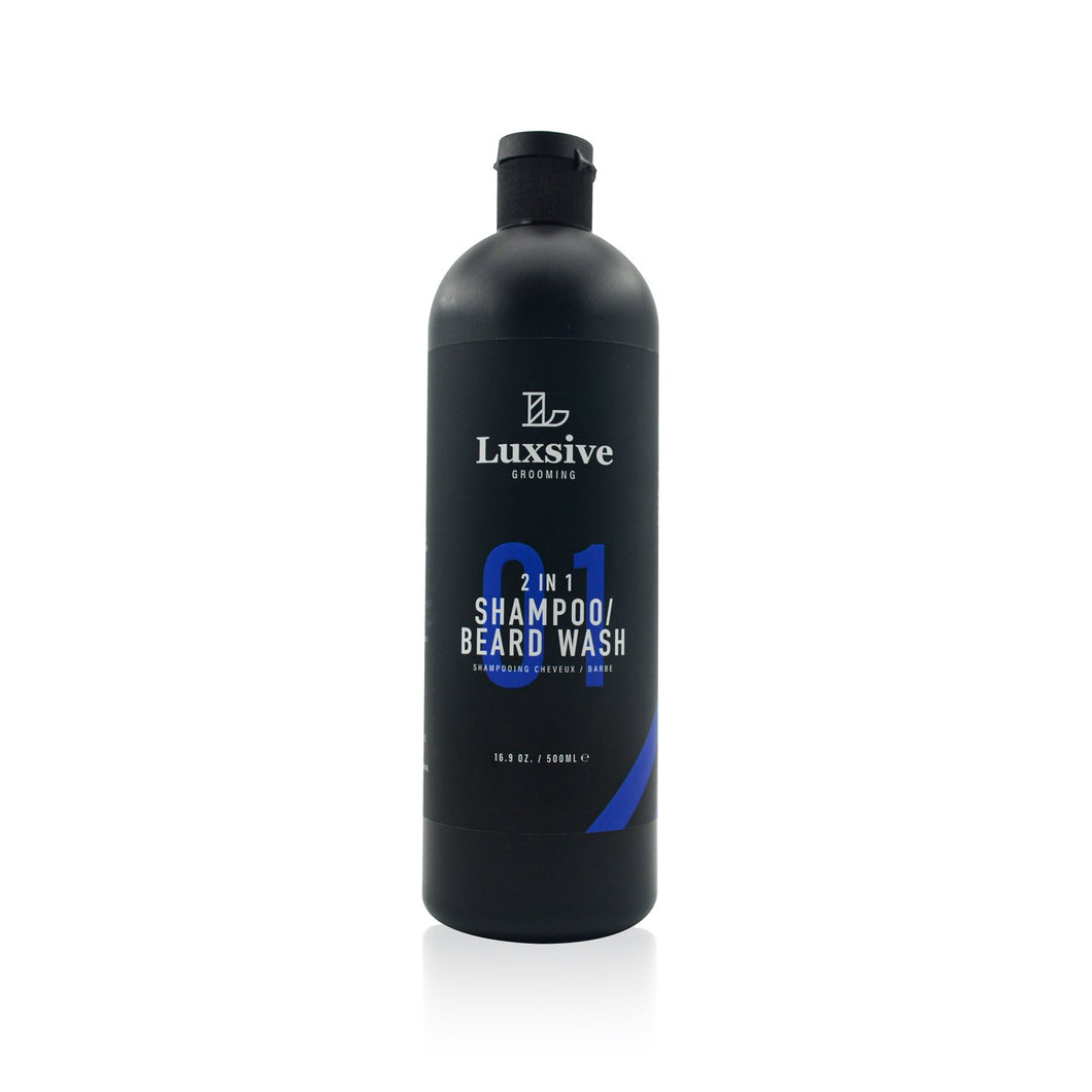 2 in 1 Shampoo/ Beard Wash 16.9 oz. (500 ml) - Luxsive.com