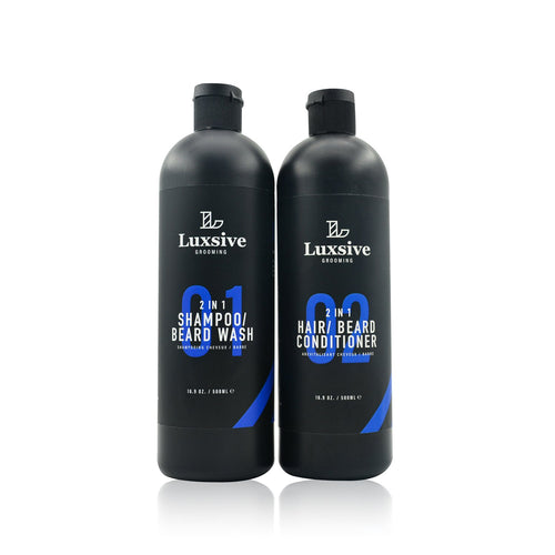 Shampoo and Conditioner Bundle (2 products) 16.9 oz. (500 ml) each - Luxsive.com