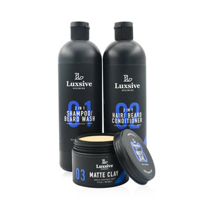 Shampoo, Conditioner and Matte Clay (3 products) - Luxsive.com